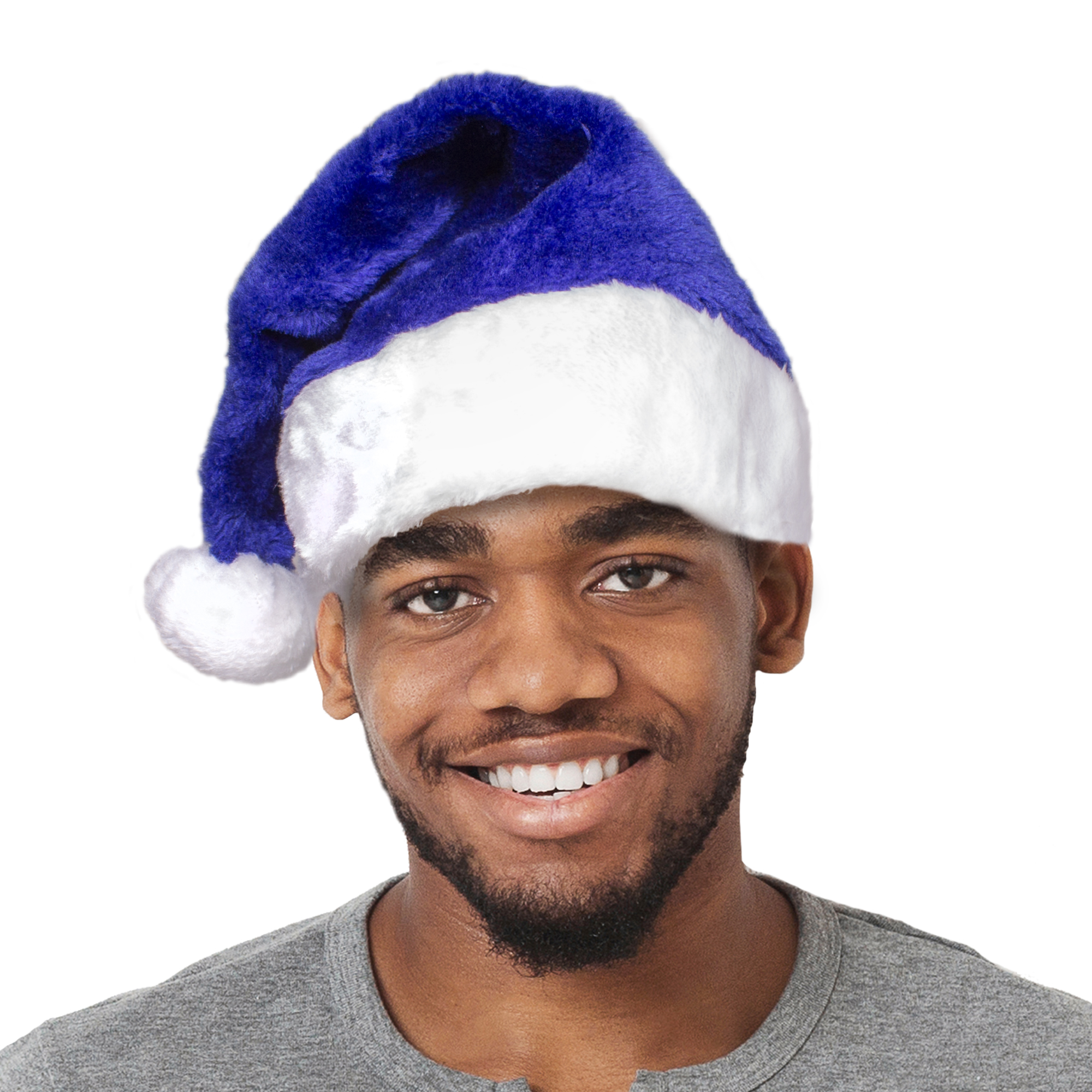 Blue santa outlet hats bulk